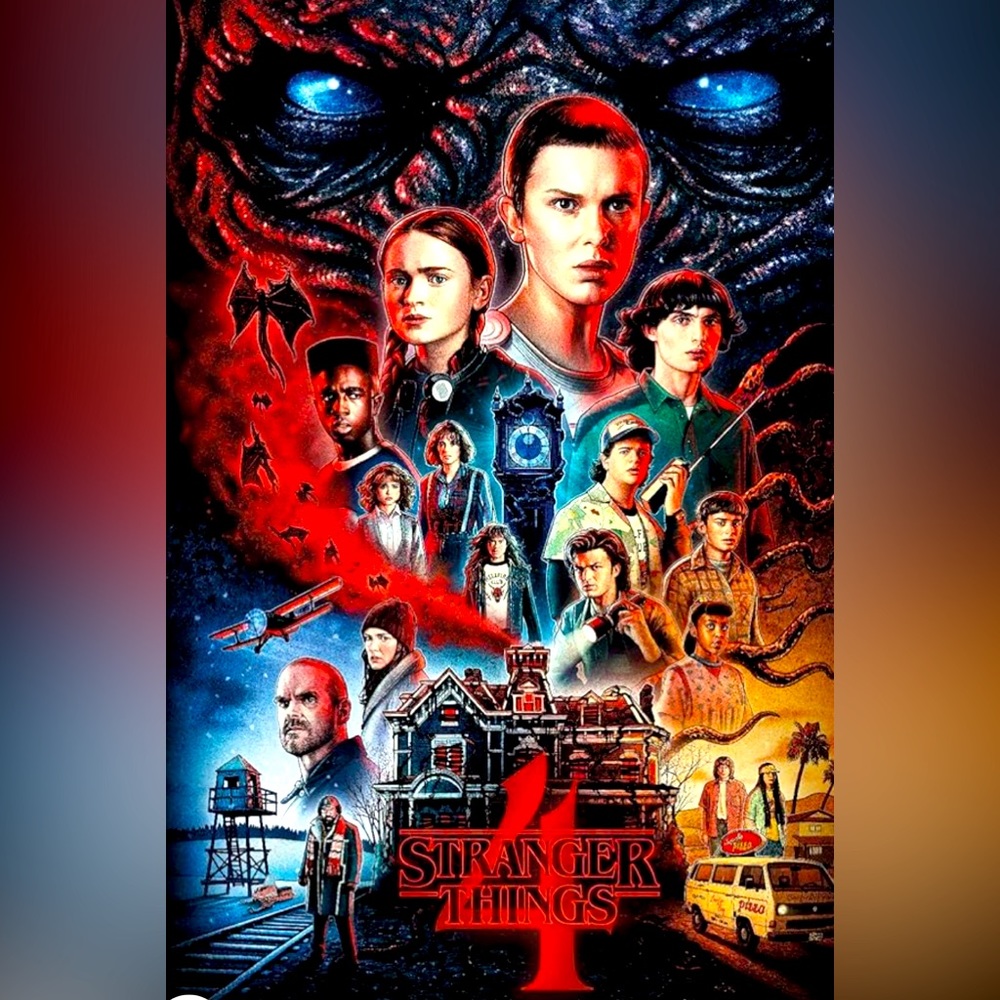 Netflix Stranger Things: Season 4 Wall Poster, 22.375" x 34", Unframed Version